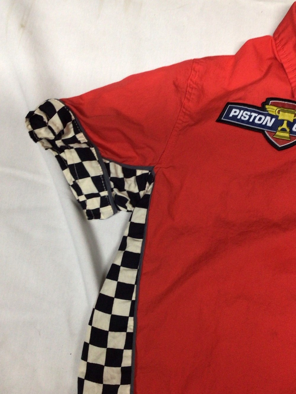Disney Red Button-Front Racing Shirt with Cars Patches  KA CHOW    McQueen - Picture 6 of 11